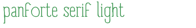 panforte serif light